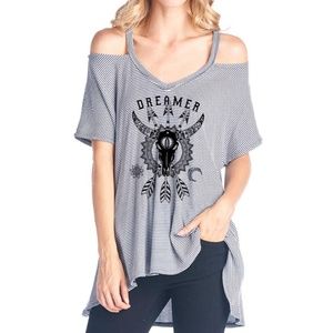 *HOST PICK* Boho Festival Bull Skull Top